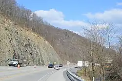 U.S. Route 22 in eastern Morris Township