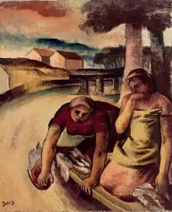 Beim Wäscheschwemmen, 1930