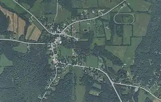 Route 237 crosses Frelighsburg village in a southeast-northwest fashion.