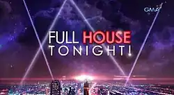 An image of a city skyline. The show title is displayed on the center of the image. The logo of GMA Network is displayed on the upper right side of the image.