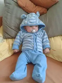 Baby blue newborn male clothing