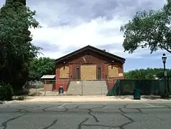The old (c. 1920) abandoned First Southern Baptist Church Building which was eventually demolished.