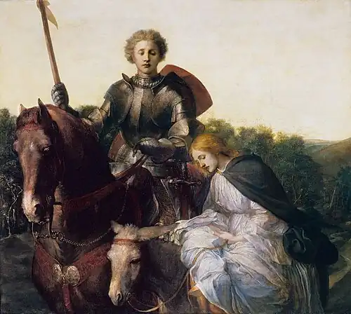 Una and the Red Cross Knight by George Frederic Watts, 1860
