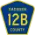 County Road 12B marker