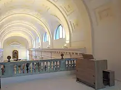 Choir loft and vault of the nave