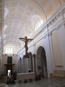 The chancel toward the counterfacade