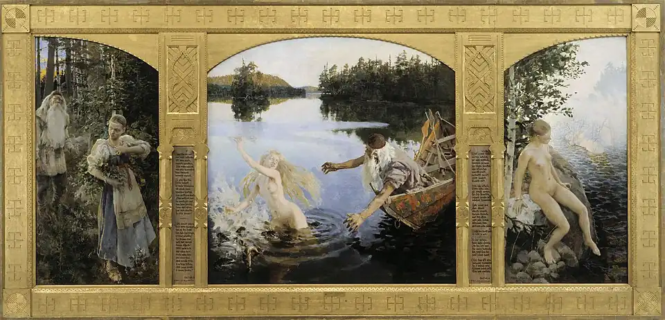 Aino Myth, Triptych, 1891