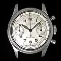 Gallet Clamshell (1938) with white dial, luminous hands and numbers
