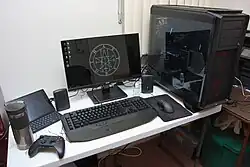 A desktop gaming PC setup from 2010s