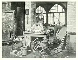 La Touche in his Saint-Cloud studio, published in The Studio, March 1899.