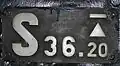 Type plate on a DRG Class 01 steam locomotive