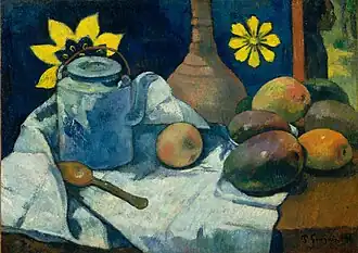 La théière et les fruits, Gauguin, 1896, MET.