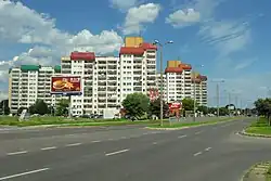 Large apartment blocks on al. Jana Pawła II, the central street