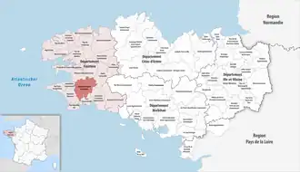 Location within the region