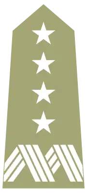 Four-star general's shoulder strap