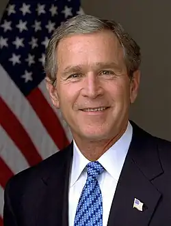 43rd President of the United States George W. Bush (BA, 1968)