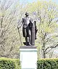 Copy (1856) of George Washington by Jean-Antoine Houdon (1791) in Lafayette Square in St. Louis.