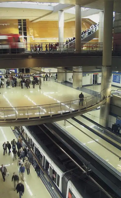 Interior of Getafe Central station