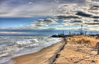 Image 14Shore of Lake Michigan at Illinois Beach State Park in Lake County. Image credit: Yinan Chen (photographer), Slick (upload) (from Portal:Illinois/Selected picture)