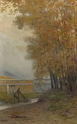 View of the Bridge Over the Moldova River