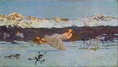 Giovanni Segantini , The Punishment of Lust , 1891