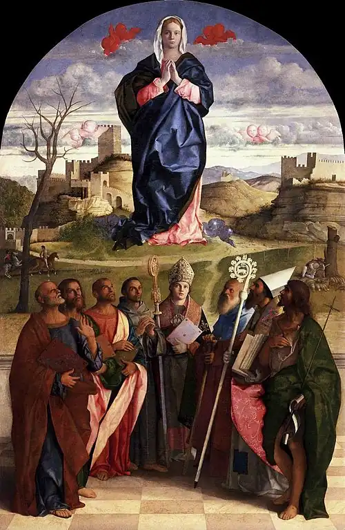Altarpiece for a church in Murano, Venice, by Giovanni Bellini, 1510–1515.[35]