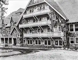 Chalet-style architecture.