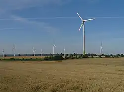 Wind turbines in Gnieżdżewo