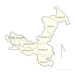 Goghat-II CD block showing GP areas