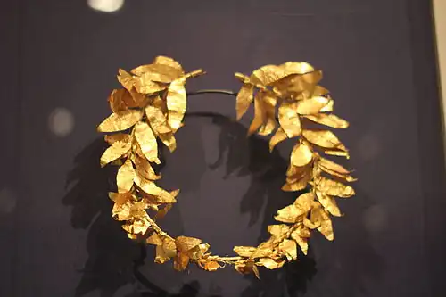Gold Wreath, Greek, c.300-400 B.C.