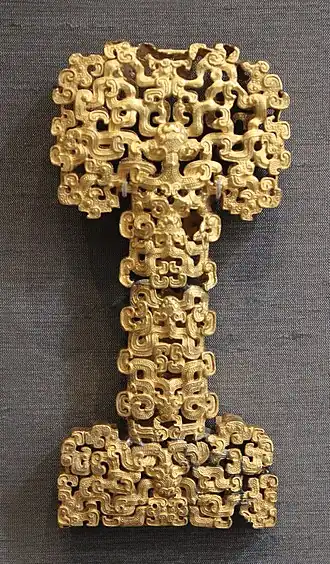 Gold sword hilt, Eastern Zhou, 6–5th century BC – British Museum