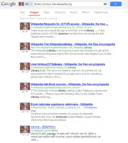 Screenshot of Google Image Search results page