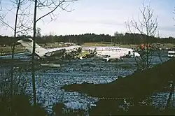 Wreckage of the MD-81 from another view