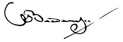 Grand Duke Vladimir Alexandrovich's signature