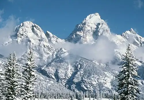 79. Grand Teton in Wyoming is the highest summit of the Teton Range.