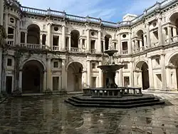 Cloister of the Convent of Christ, Tomar, Portugal, (1557–1591), Diogo de Torralva and Filippo Terzi.