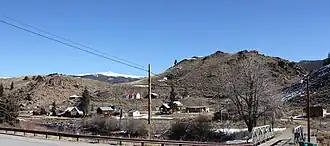 Granite as viewed from U.S. Route 24, across the Arkansas River.