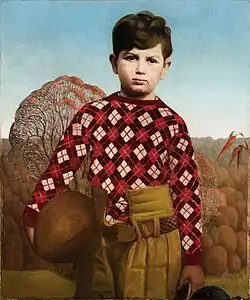 Grant Wood, Plaid Sweater, 1931