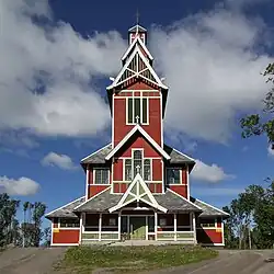 Buksnes Church in Vestvågøy Municipality, Norway