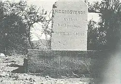 Another view of Grosvenor's grave.