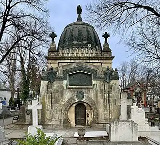 Cantacuzino Tomb in the Bellu Cemetery, Bucharest, by Ion Mincu, c.1900[71]