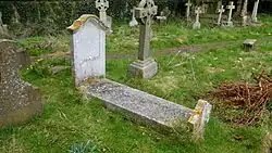 Alastair Grahame's grave at Holywell Cemetery, Oxford