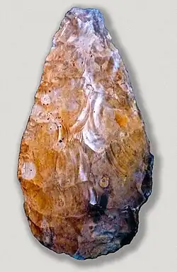 Very large hand axe from Furze Platt, Berkshire, Great Britain