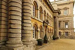 Grimsthorpe Castle, detail of the north front