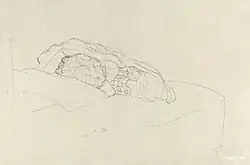 Curled up Girl on Bed, The National Gallery of Art. (ca. 1916–1917)