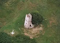 Ruins of a medieval church near Gyepükaján