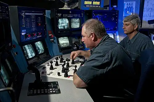H Canyon crane control room