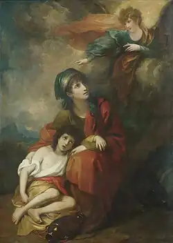 Hagar and Ishmael by Benjamin West