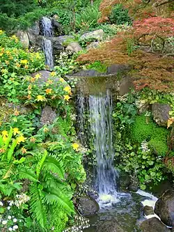Hillside waterfall in the Hill and Pond Garden (2010)