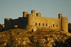 Harlech Castle at sundown